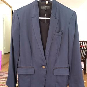 Rag & bone navy blazer